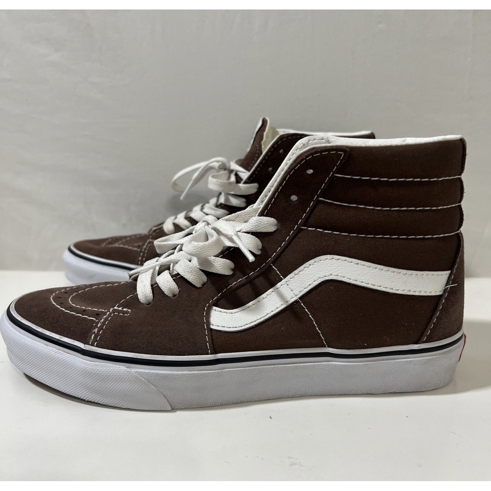 Vans "Sk8-Hi" Sneakers 507698 Rain Drum/True White‎ Skate Shoes Size U.S Men 7.5